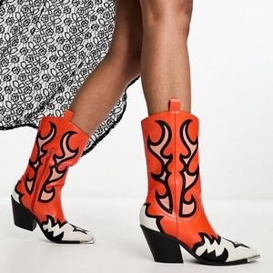 ASOS Flame Western Boots